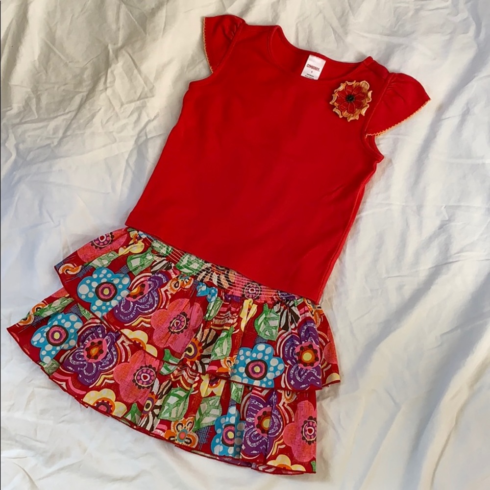 Gymboree skort and shirt